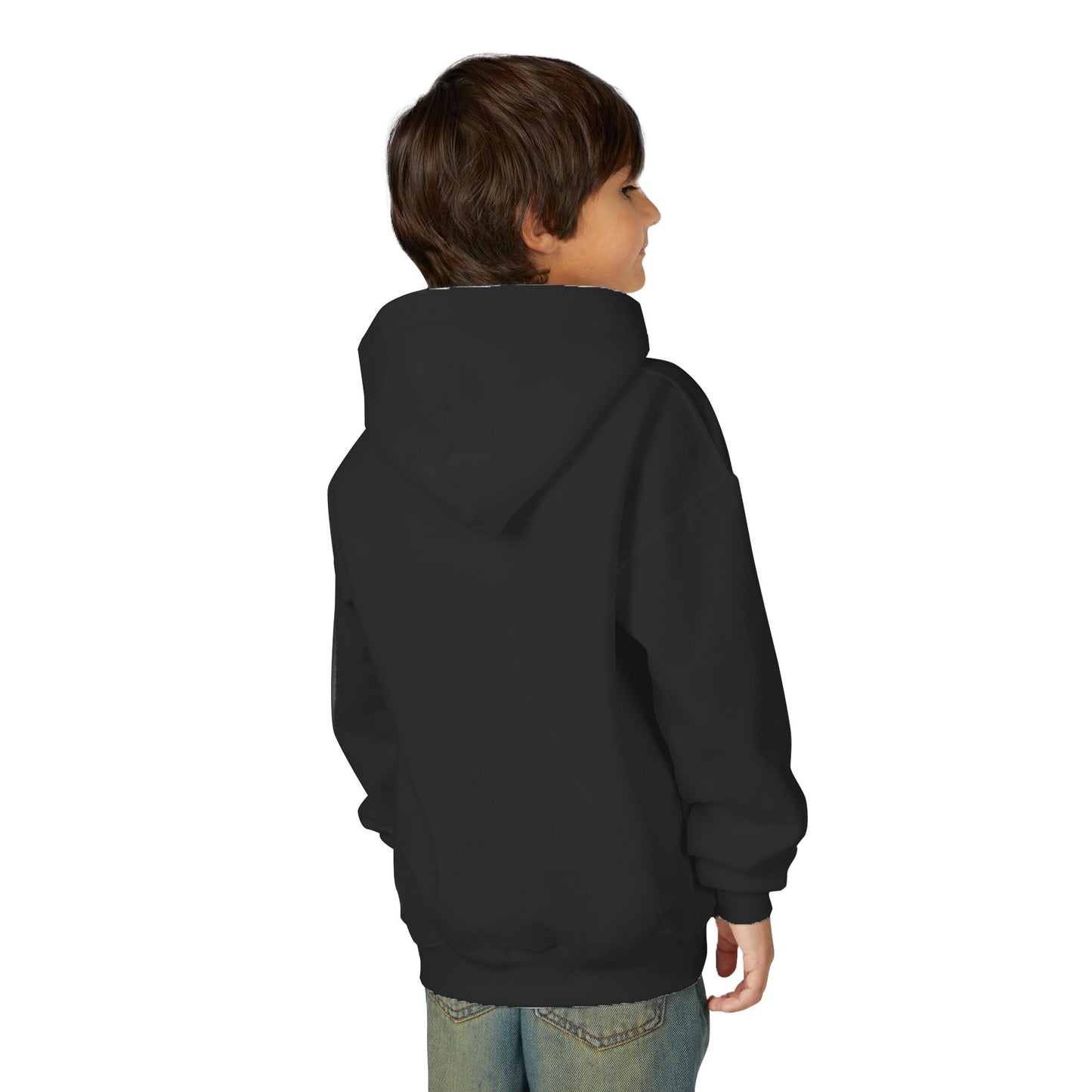 Youth Heavy Blend Hooded Sweatshirt with Vintage Los Charros