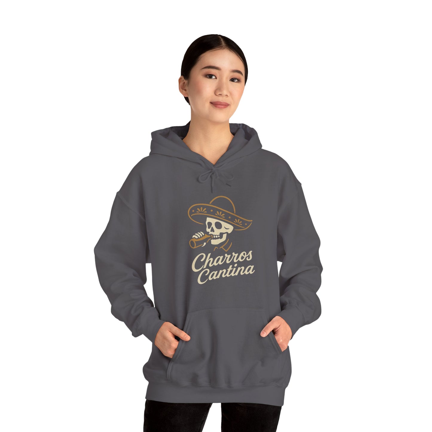Charros Cantina Signature Skull Hoodie
