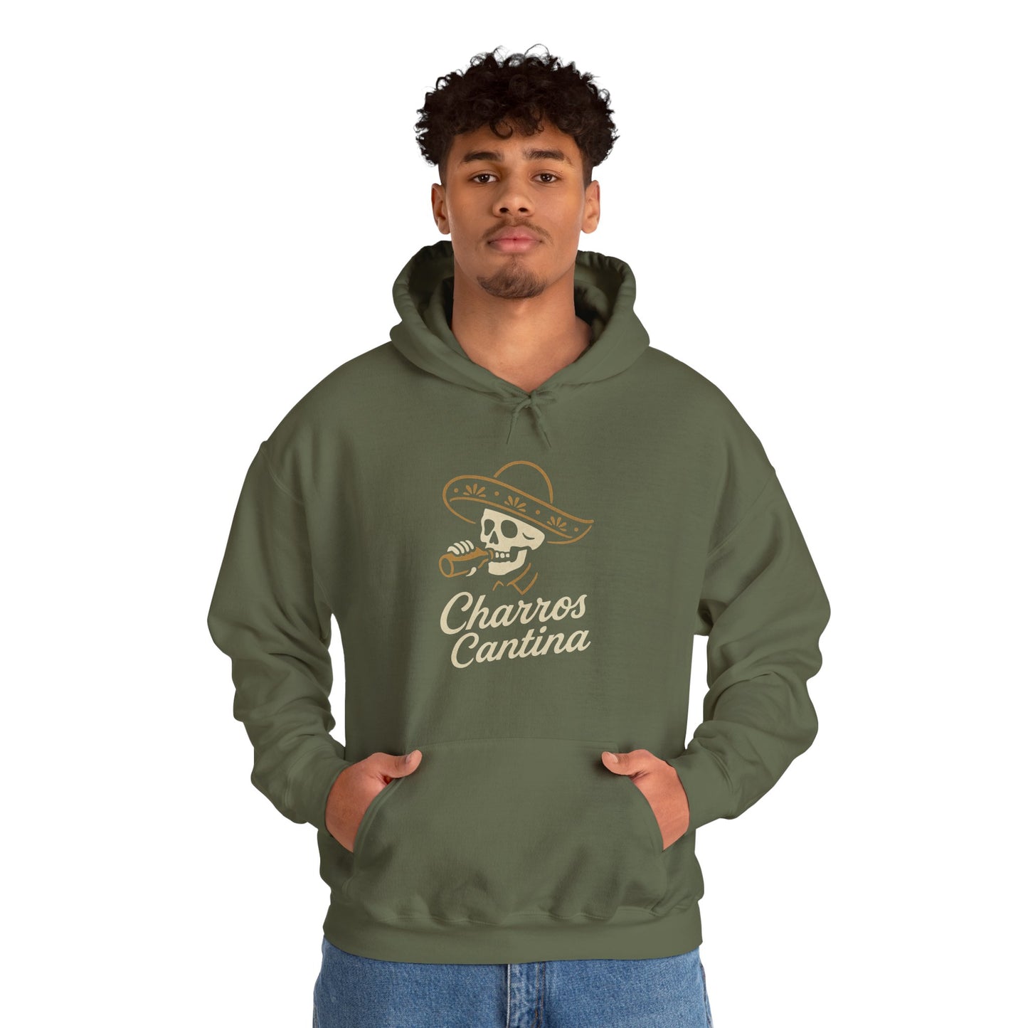 Charros Cantina Signature Skull Hoodie