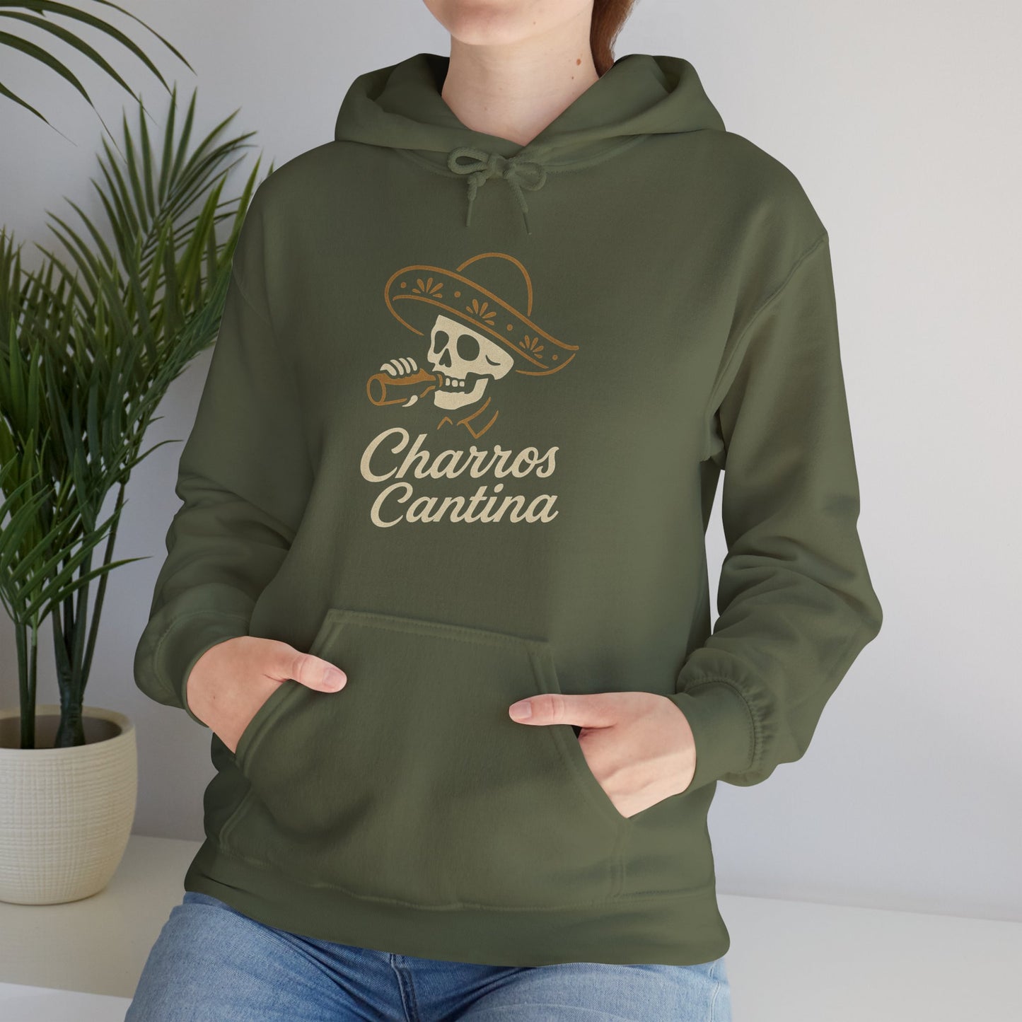 Charros Cantina Signature Skull Hoodie