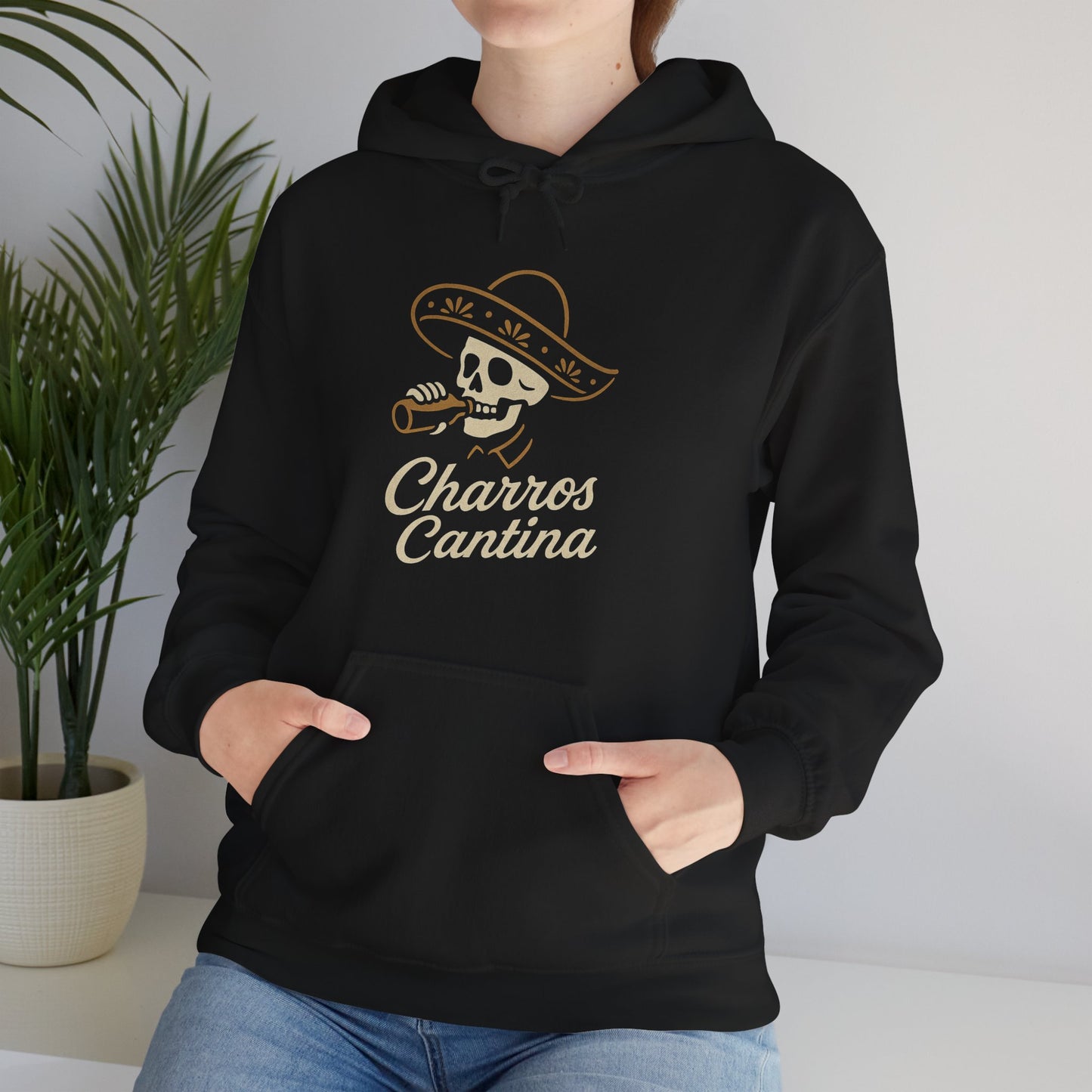 Charros Cantina Signature Skull Hoodie