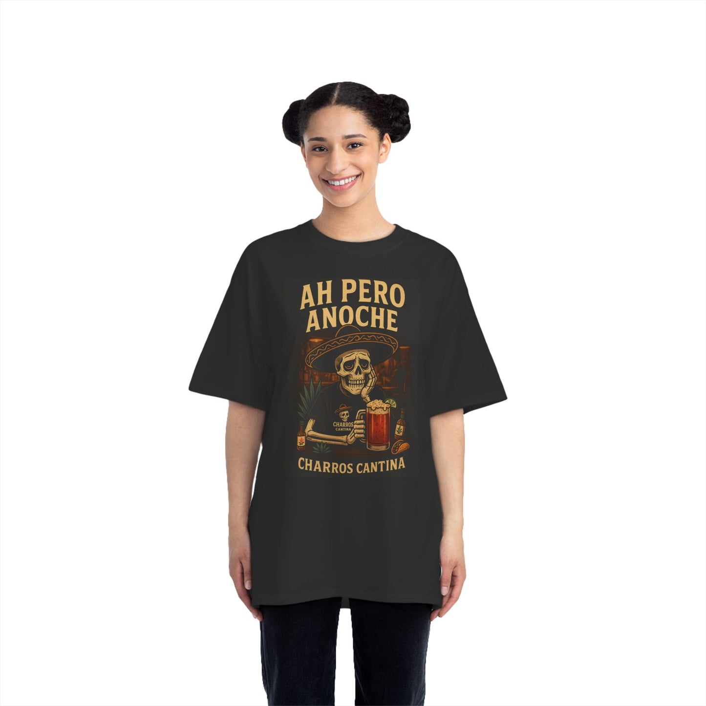 "Ah Pero Anoche" Tee – by Charros Cantina