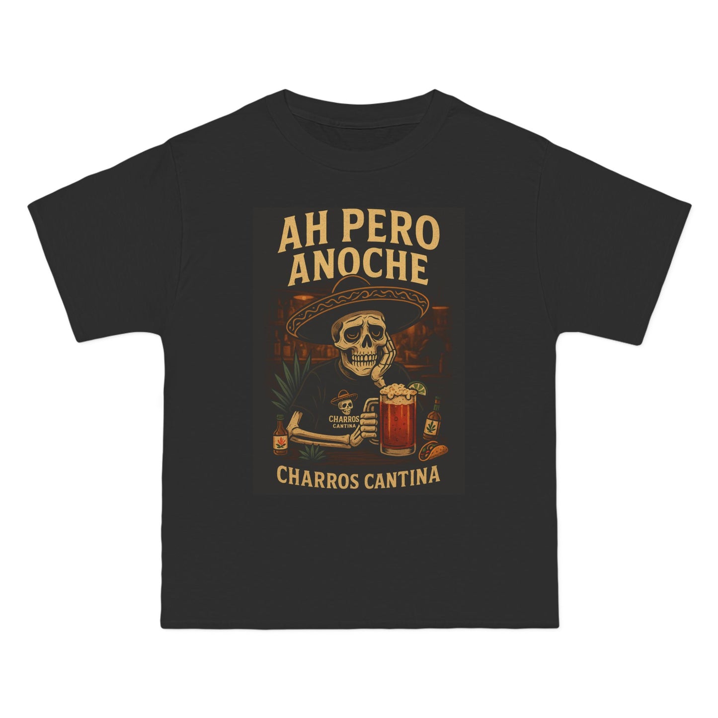 "Ah Pero Anoche" Tee – by Charros Cantina