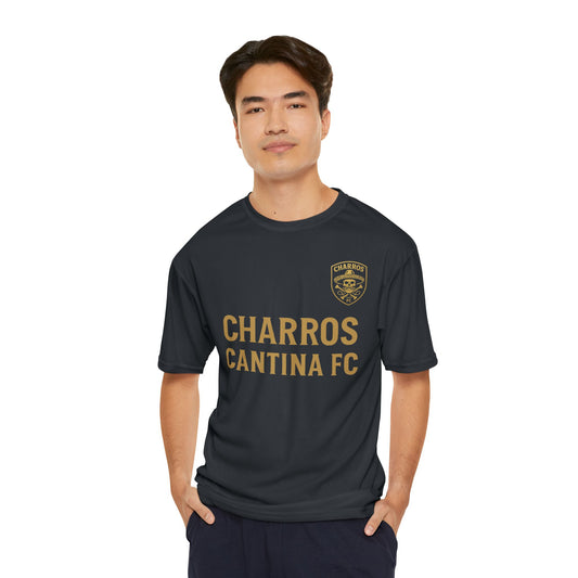 Men's Performance Sports T-Shirt, Athletic Tee, Fitness Shirt, Soccer Jersey, Workout Gear, Charros Cantina FC Apparel
