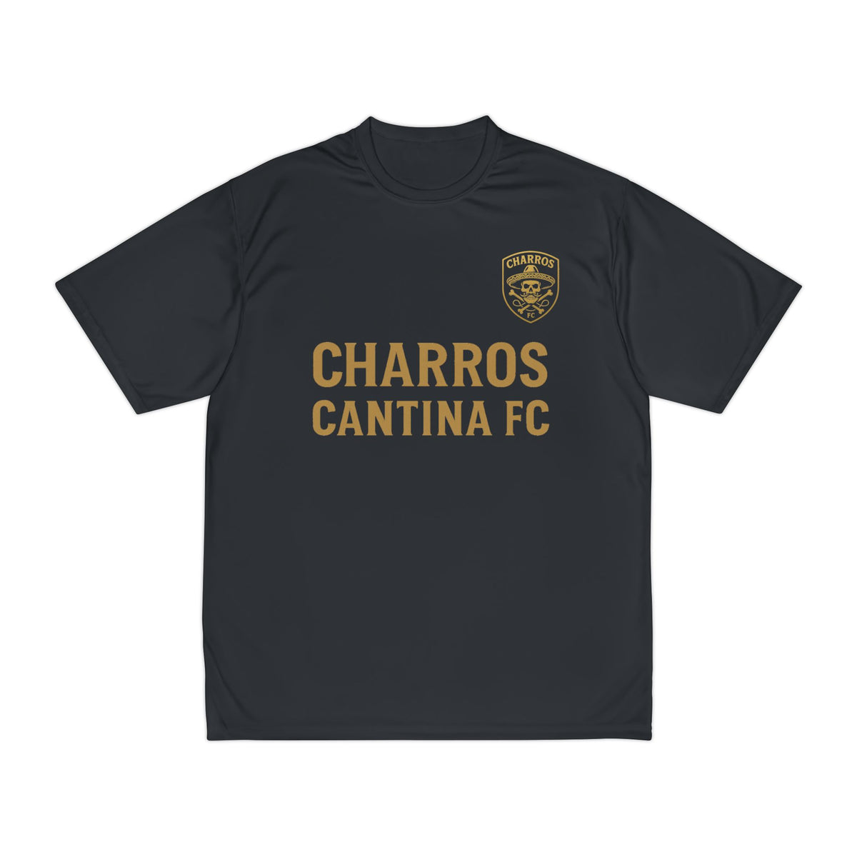 Men's Performance Sports T-Shirt, Athletic Tee, Fitness Shirt, Soccer Jersey, Workout Gear, Charros Cantina FC Apparel