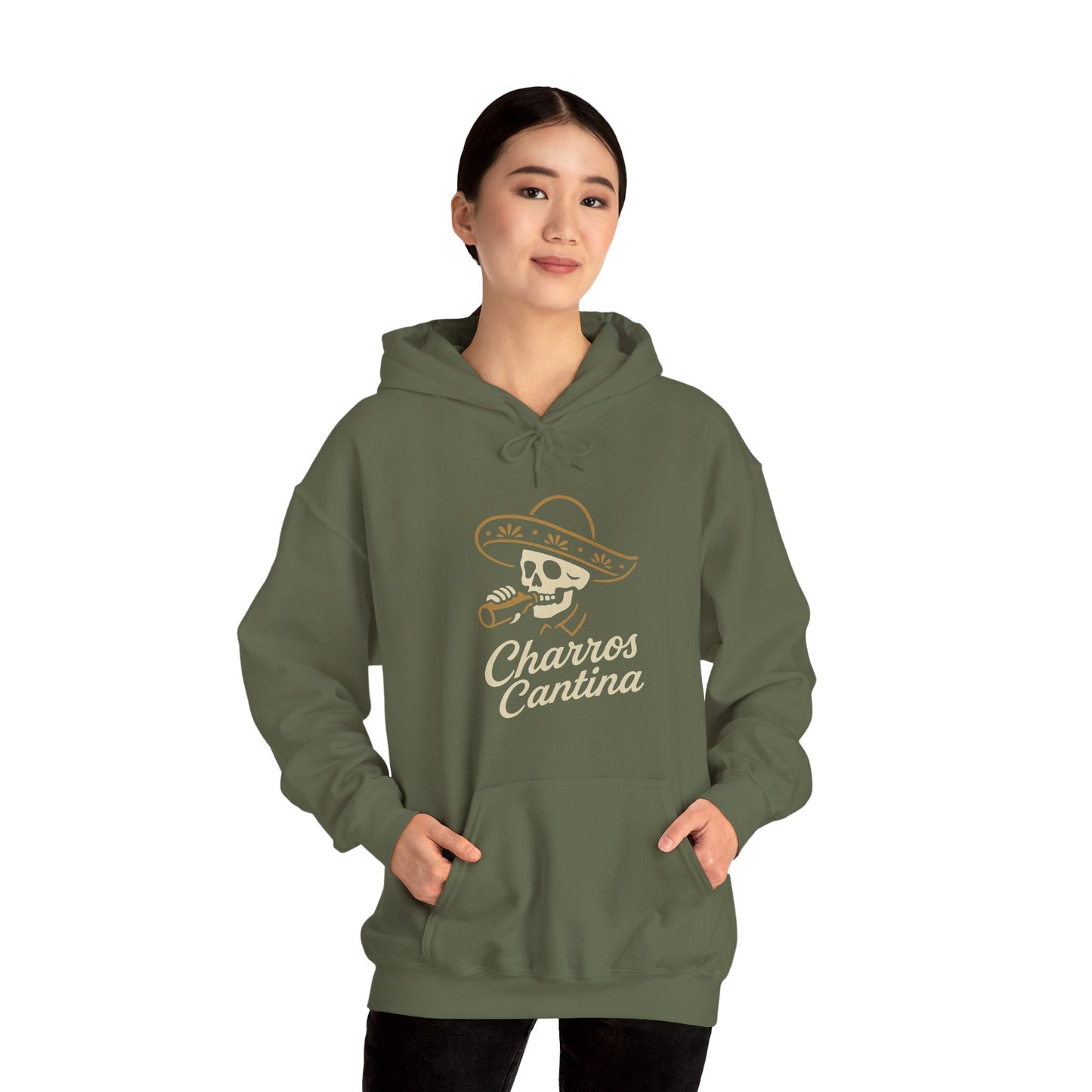 Charros Cantina Signature Skull Hoodie