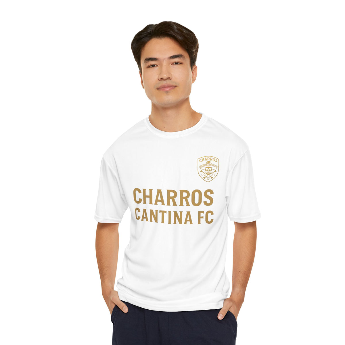 Men's Performance Sports T-Shirt, Athletic Tee, Fitness Shirt, Soccer Jersey, Workout Gear, Charros Cantina FC Apparel