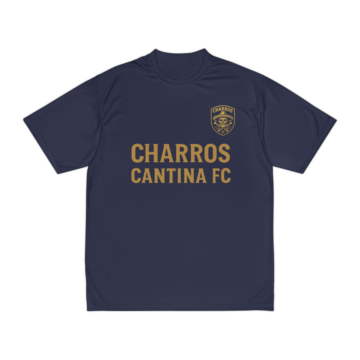 Men's Performance Sports T-Shirt, Athletic Tee, Fitness Shirt, Soccer Jersey, Workout Gear, Charros Cantina FC Apparel